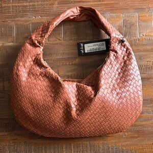 Nasty Gal Tan Hobo Bag with Woven Design